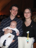 Sophie, Guillaume et leur enfant G�r�mie